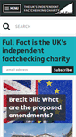 Mobile Screenshot of fullfact.org